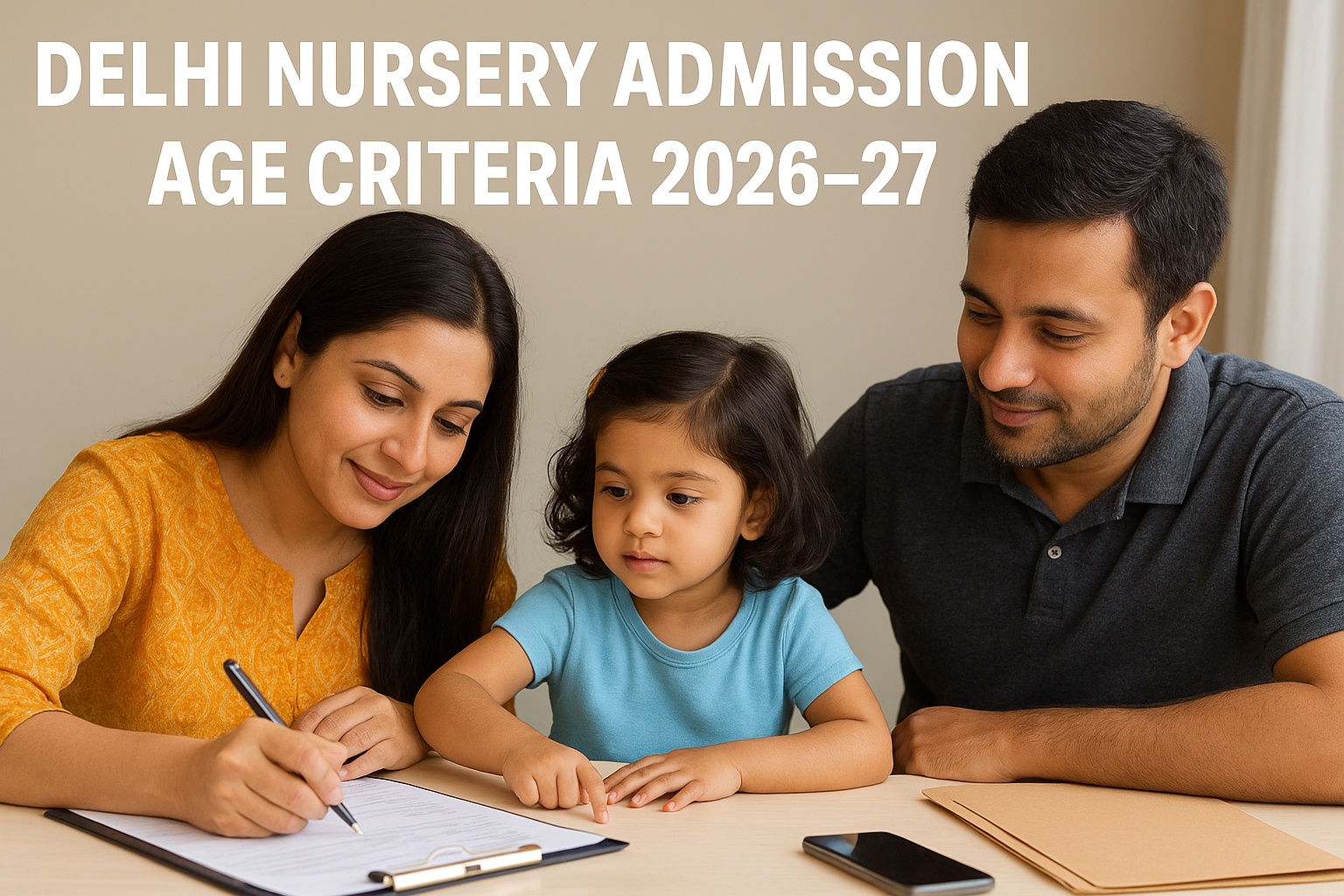 Delhi Nursery Admission Age Criteria 2026–27: What Parents Should Know